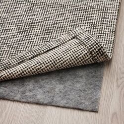 Кoвер безворсовый Ikea Tiphede 80x150 (Черный/Натуральный) Thumb