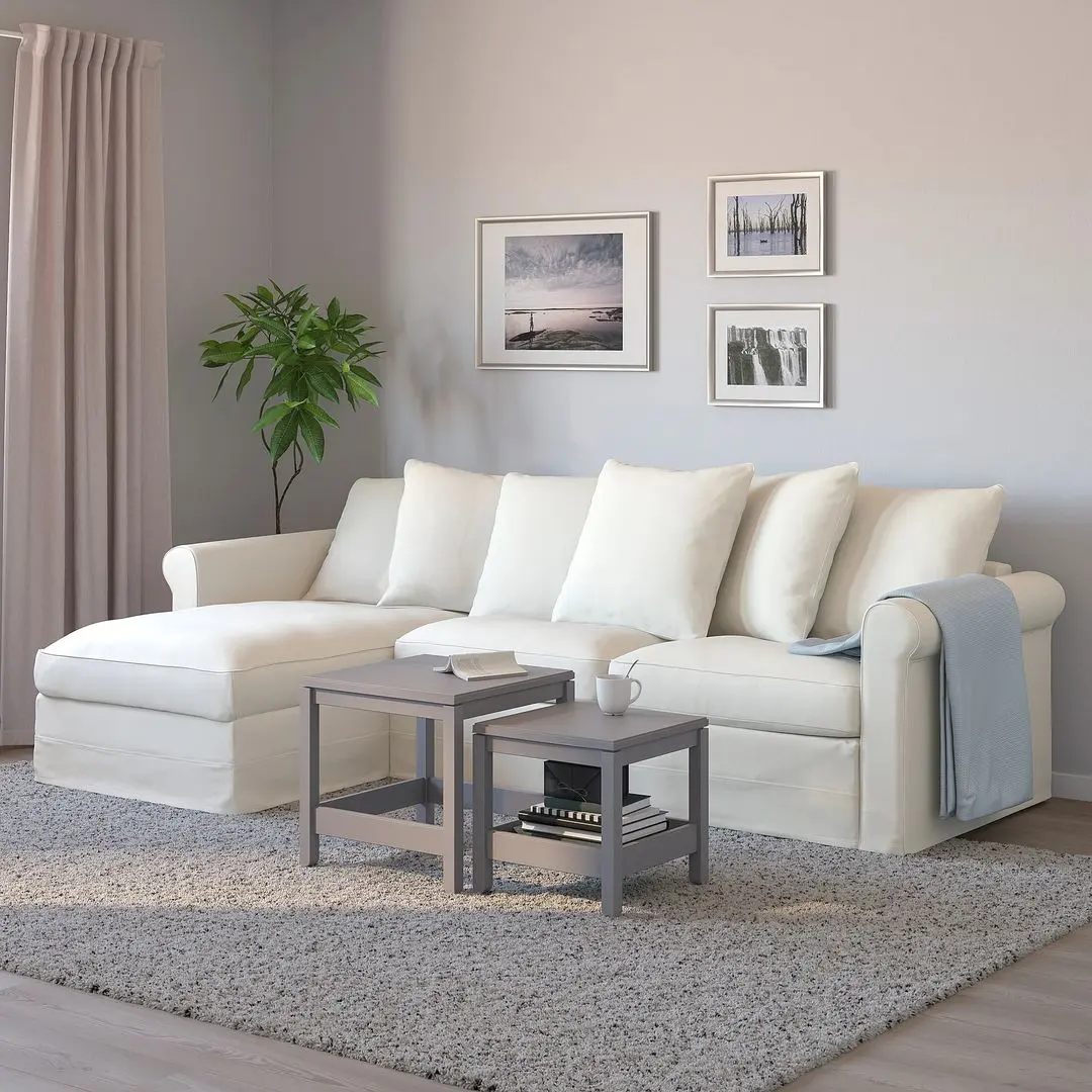 Covor fir lung Ikea Vindum 170x230 (Alb) - 2