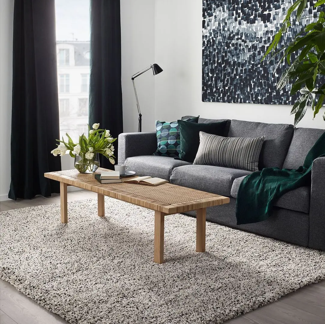 Covor fir lung Ikea Vindum 170x230 (Alb) - 10