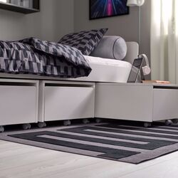 Ковер Ikea Blaskata 105x160 (Черный/Серый) Thumb