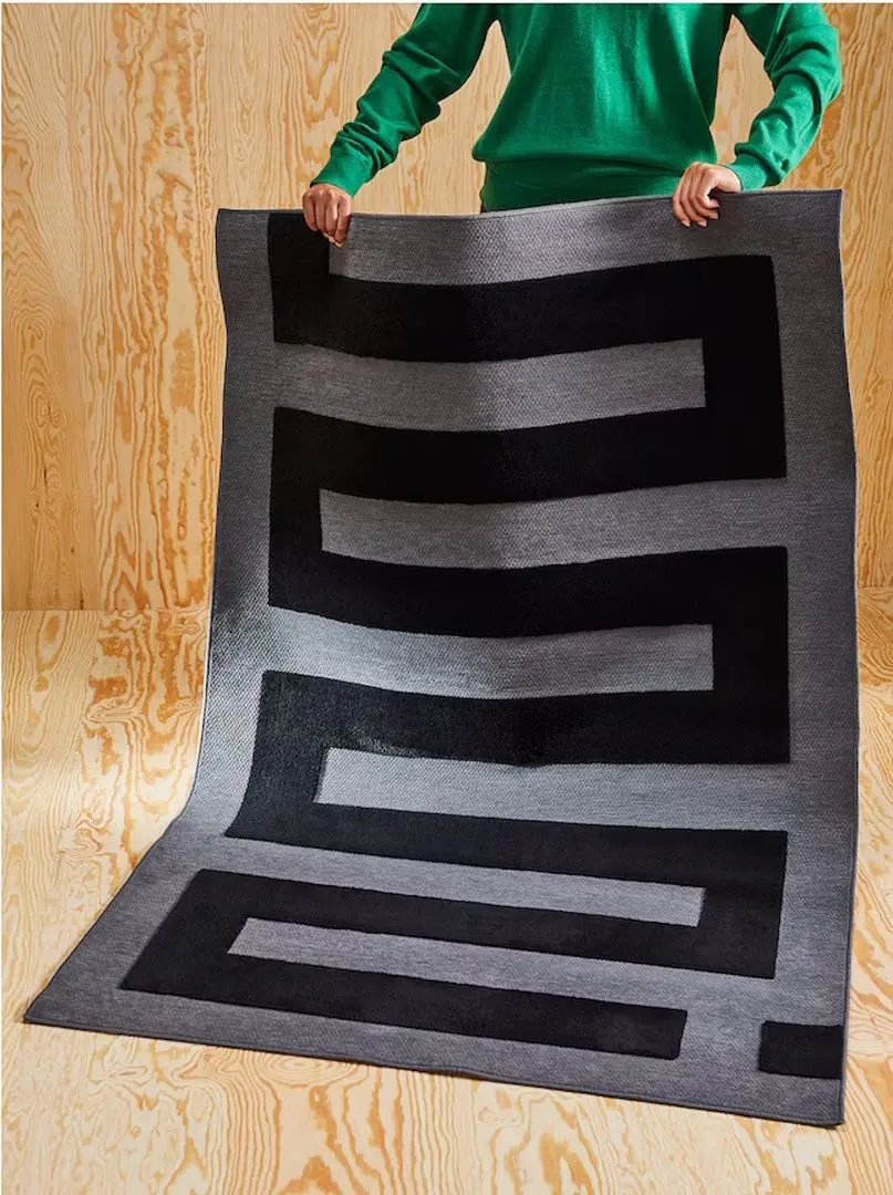 Ковер Ikea Blaskata 105x160 (Черный/Серый) - 6