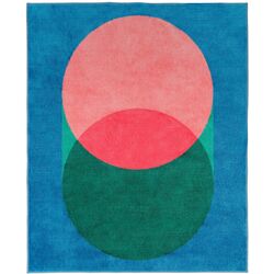 Ковер Ikea Gracios 133x160 (Розовый/Синий)