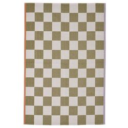 Ковер Ikea Klassrum 133x195 (Белый/Зеленый)