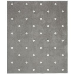 Ковер Ikea Len 133x160 (Горошек/Серый)