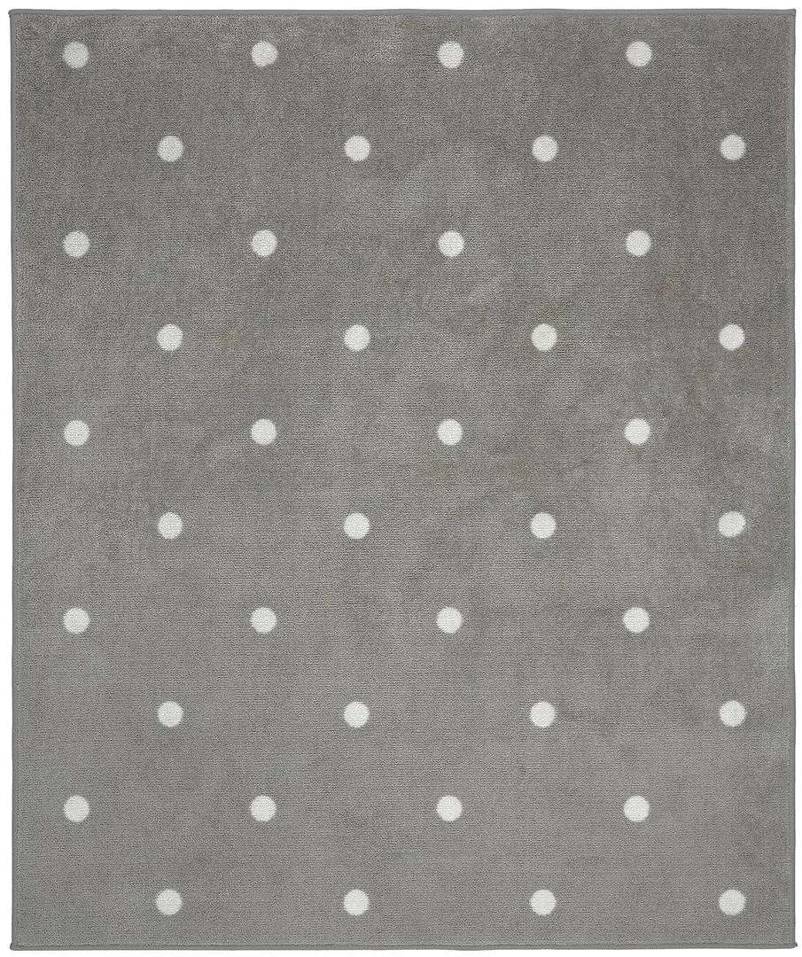 Ковер Ikea Len 133x160 (Горошек/Серый)