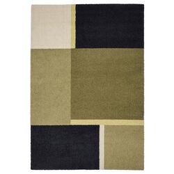 Ковер Ikea Skriftsprak 133x195 (Бежево-зеленый/Темно-синий)