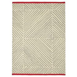 Ковер Ikea Undervisning 133x195 (Белый/Черный/Красный)