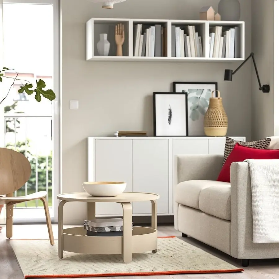 Ковер Ikea Undervisning 133x195 (Белый/Черный/Красный) - 4