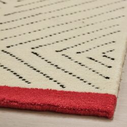 Covor Ikea Undervisning 170x240 (Alb/Negru/Rosu) Thumb
