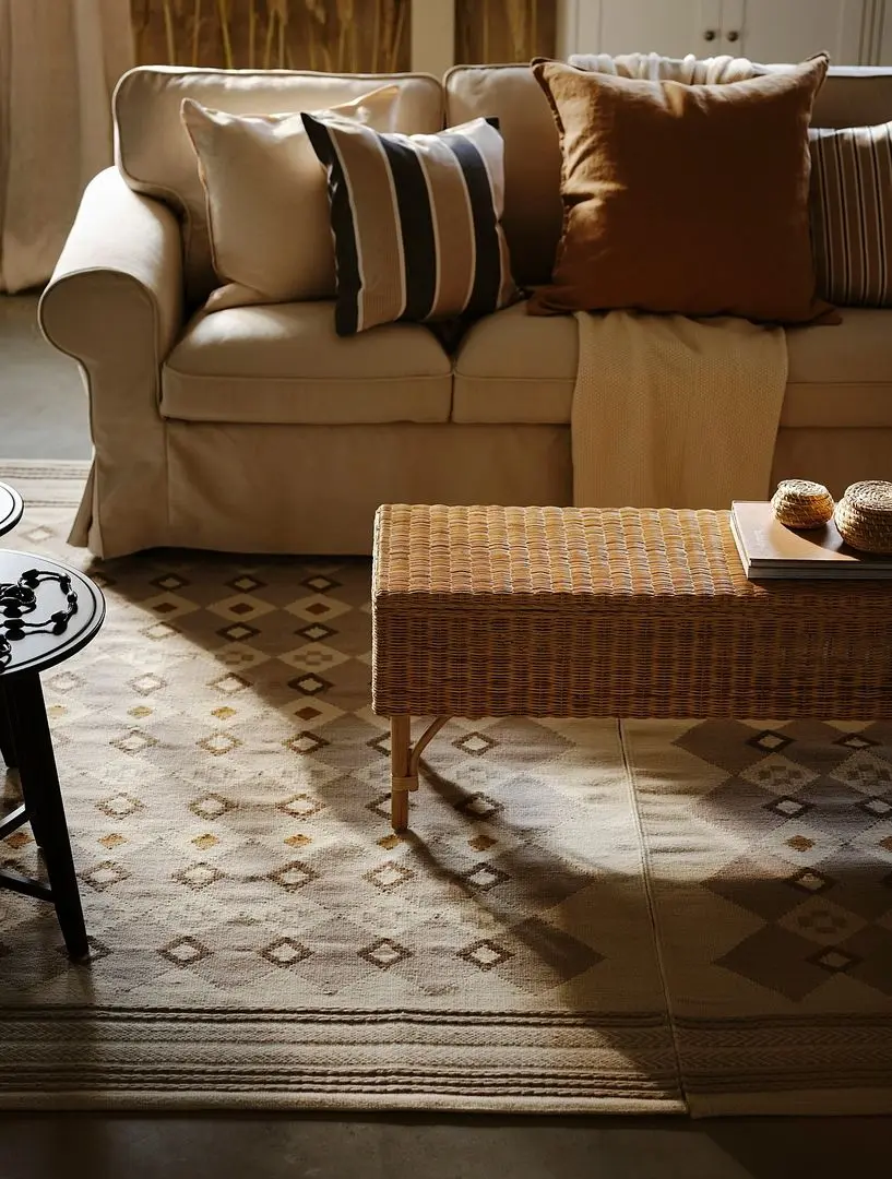 Ковер Ikea Vagnat 170x240 (Белый/Серый) - 7