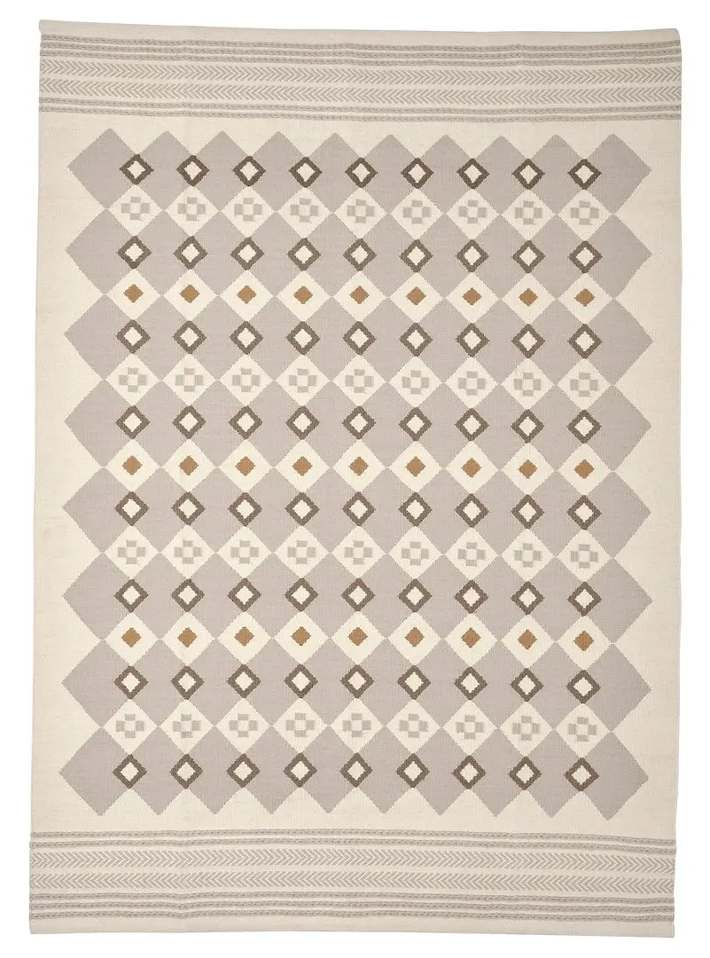 Ковер Ikea Vagnat 170x240 (Белый/Серый)