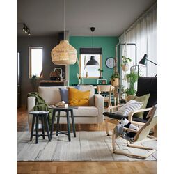 Covor fir scurt Ikea Bronden manual 170x240 (Bej) Thumb