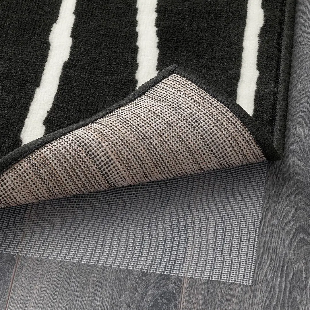 Ковер короткий ворс Ikea Gorlose 133x195 (Черный/Белый) - 3