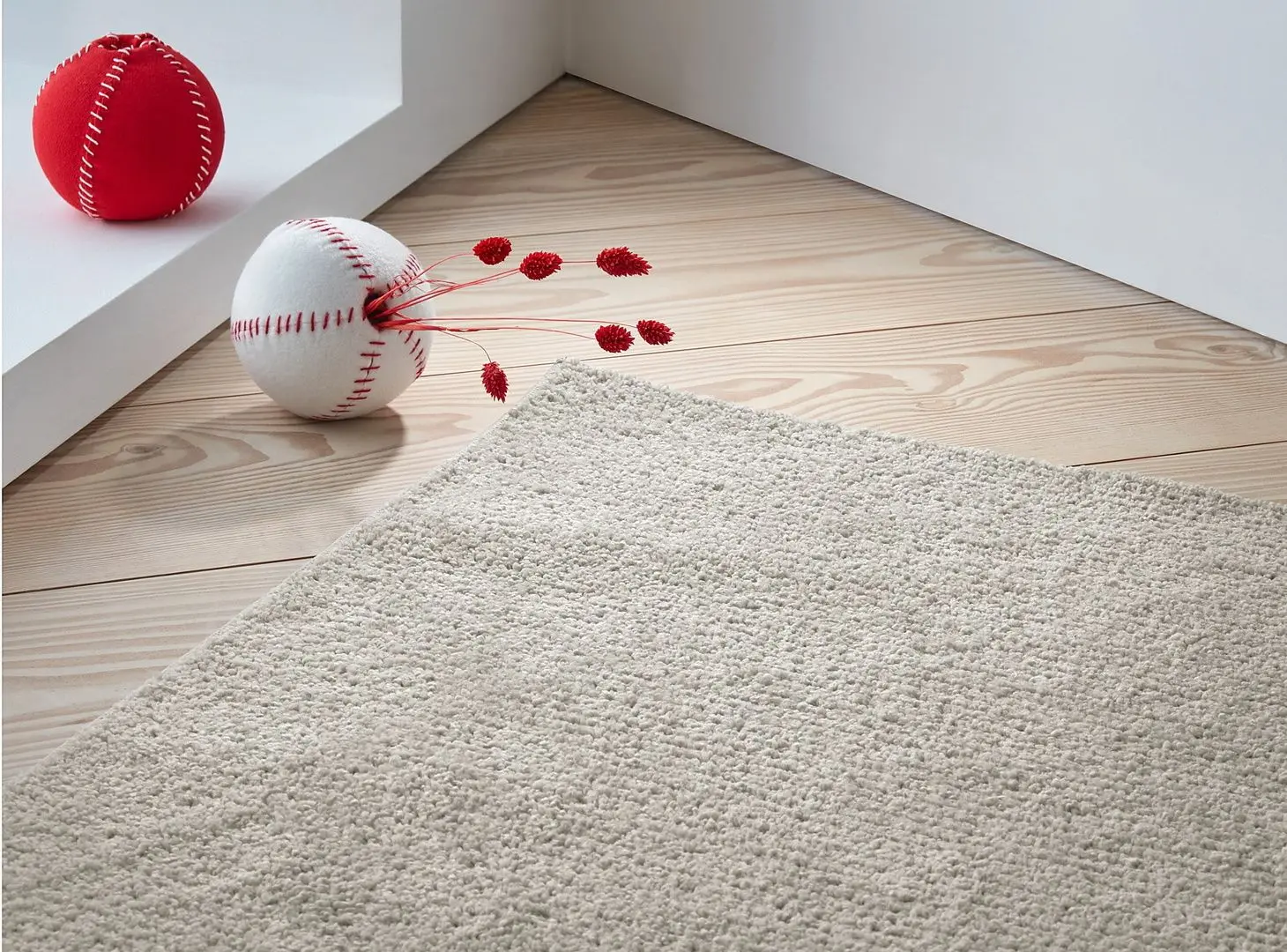 Ковер короткий ворс Ikea Sporup 133x195 (Светло-Бежевый) - 5