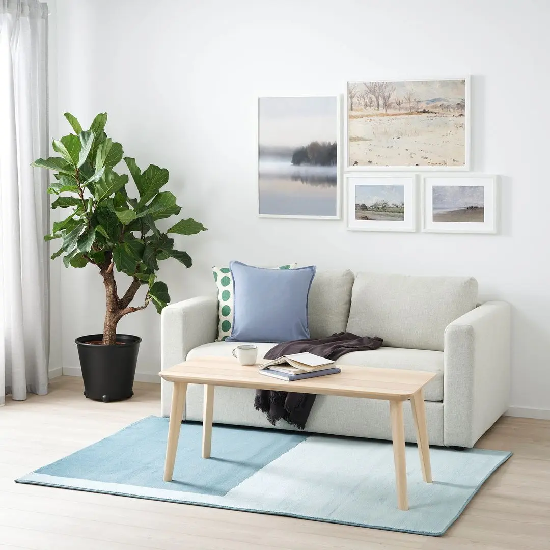 Ковер короткий ворс Ikea Stillebak 133x195 (Синий) - 4