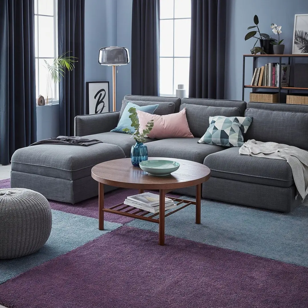 Ковер короткий ворс Ikea Stoense 133x195 (Фиолетовый) - 7