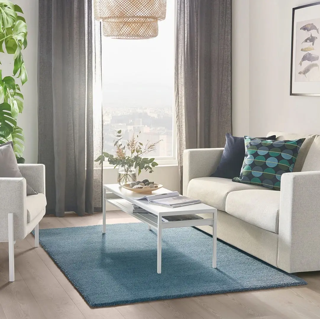 Ковер короткий ворс Ikea Stoense 133x195 (Классический Синий) - 6