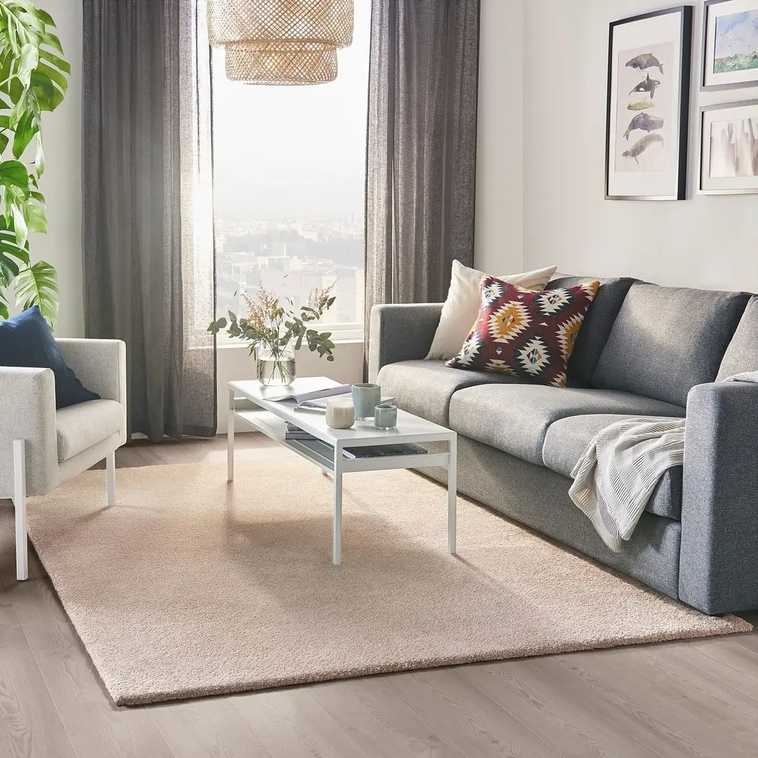 Covor fir scurt Ikea Stoense 170x240 (Alb cu nuanta) - 6