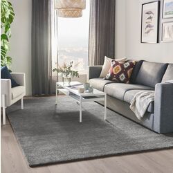 Covor fir scurt Ikea Stoense 200x300 (Gri Mediu) Thumb