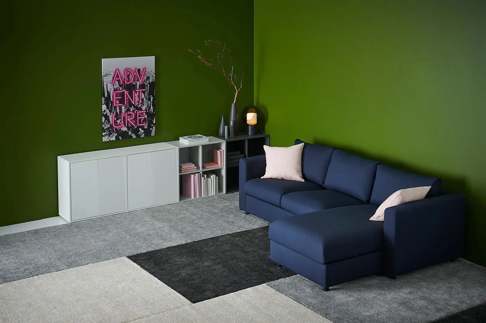 Covor fir scurt Ikea Stoense 200x300 (Gri Mediu) - 8
