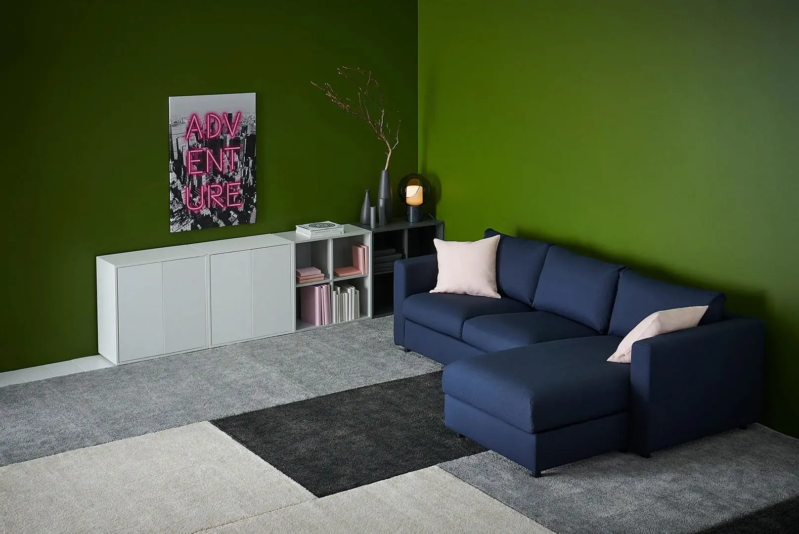 Covor fir scurt Ikea Stoense 80x150 (Gri Mediu) - 9