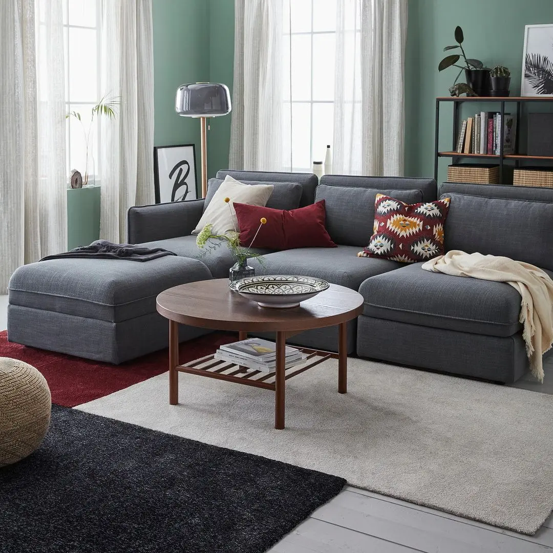 Covor fir scurt Ikea Tyvelse 133x195 (Roşu închis) - 6