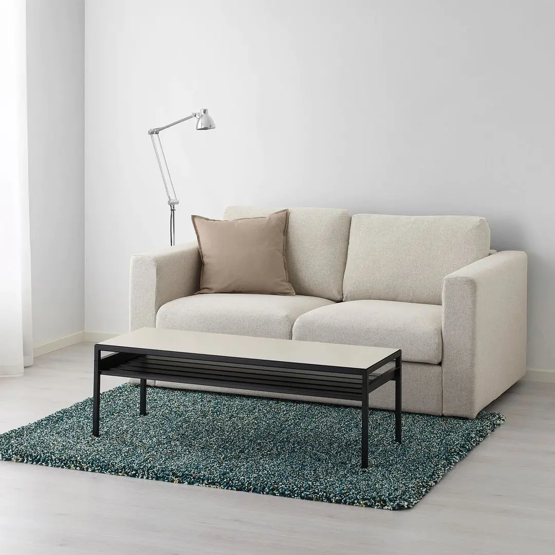 Ковер с длинным ворсом Ikea Vindum 133x180 (Сине-зеленый) - 6