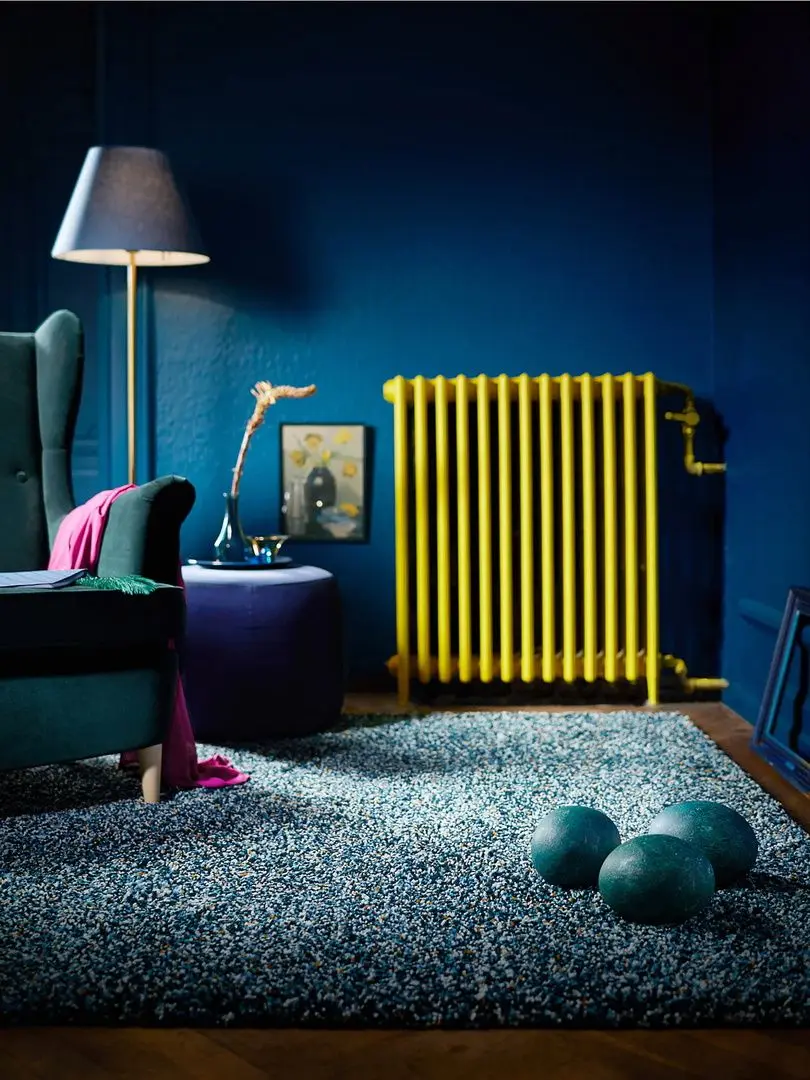 Covor fir lung Ikea Vindum 170x230 (Albastru-verde) - 3