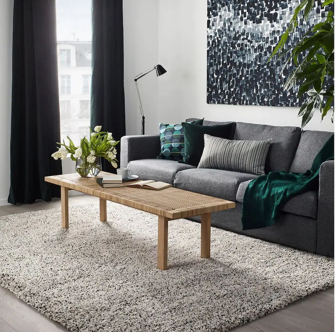 Covor fir lung Ikea Vindum 200x270 (Alb) - 10