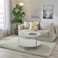 Ковер с длинным ворсом Ikea Vollerslev 133x195 (Светло-Зеленый) Thumb