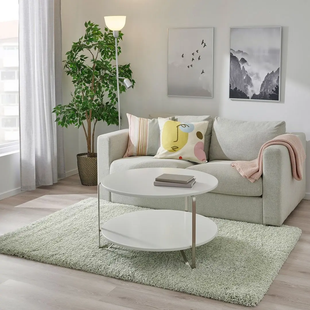 Ковер с длинным ворсом Ikea Vollerslev 133x195 (Светло-Зеленый) - 4