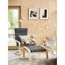 Covor fir scurt Ikea Bogense 133х195 (Bej/Alb) Thumb