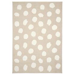 Кoвер с коротким ворсом Ikea Bogense 133х195 (Бежевый/Белый)