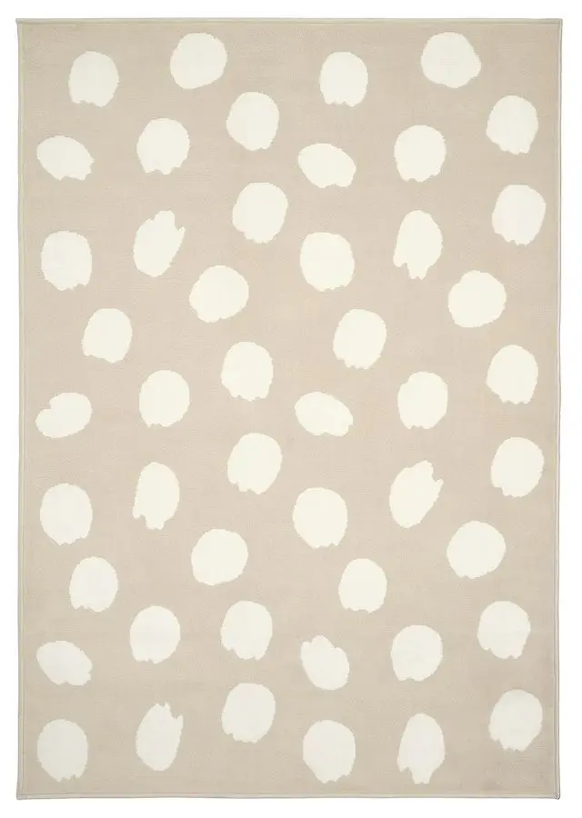 Covor fir scurt Ikea Bogense 133х195 (Bej/Alb)