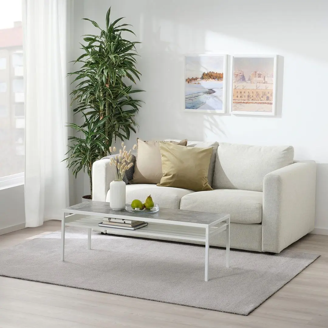 Covor cu fir scurt Ikea Knardrup 133x195 (Gri) - 3