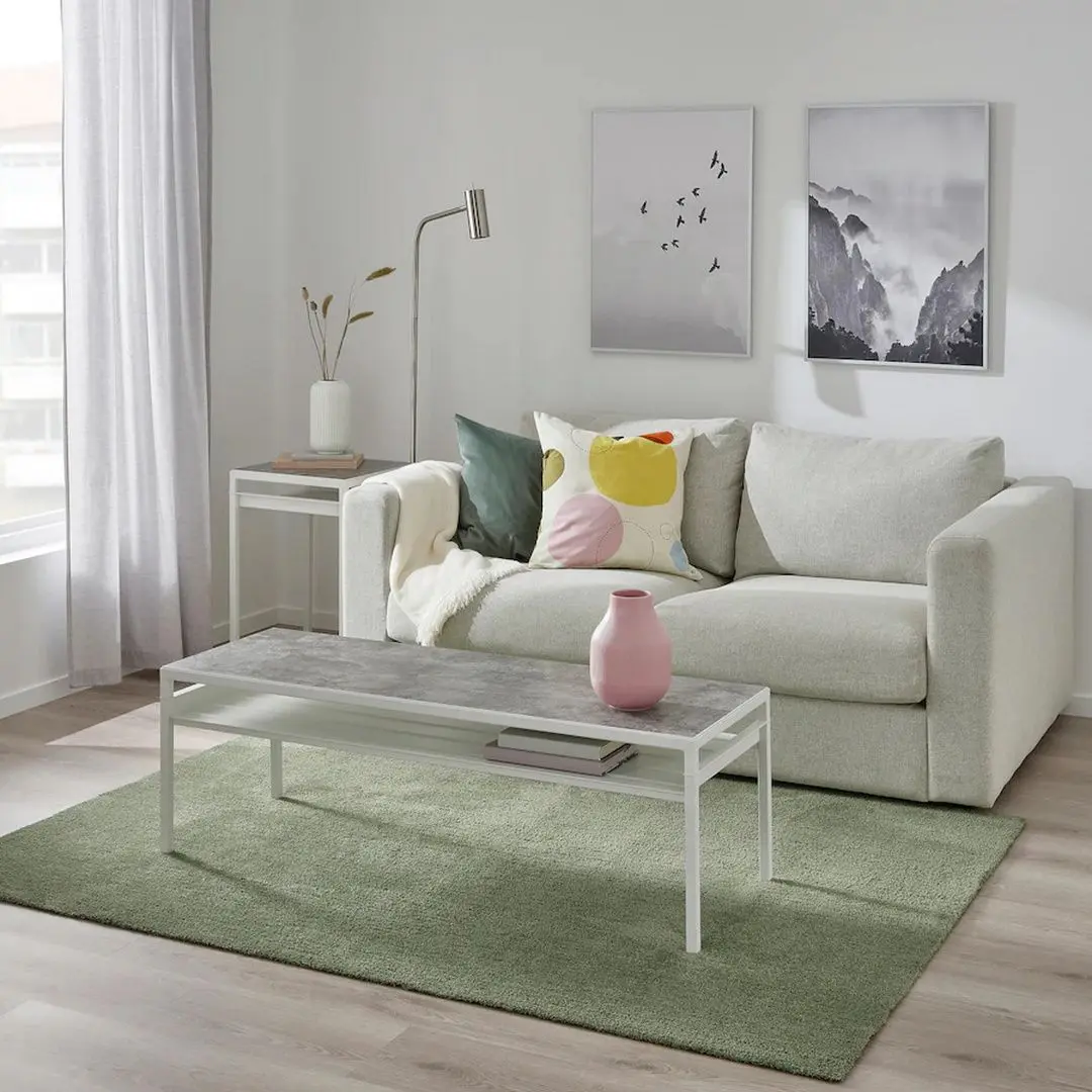 Ковер с коротким ворсом Ikea Knardrup 133x195 (Светло-зеленый/Зеленый) - 3