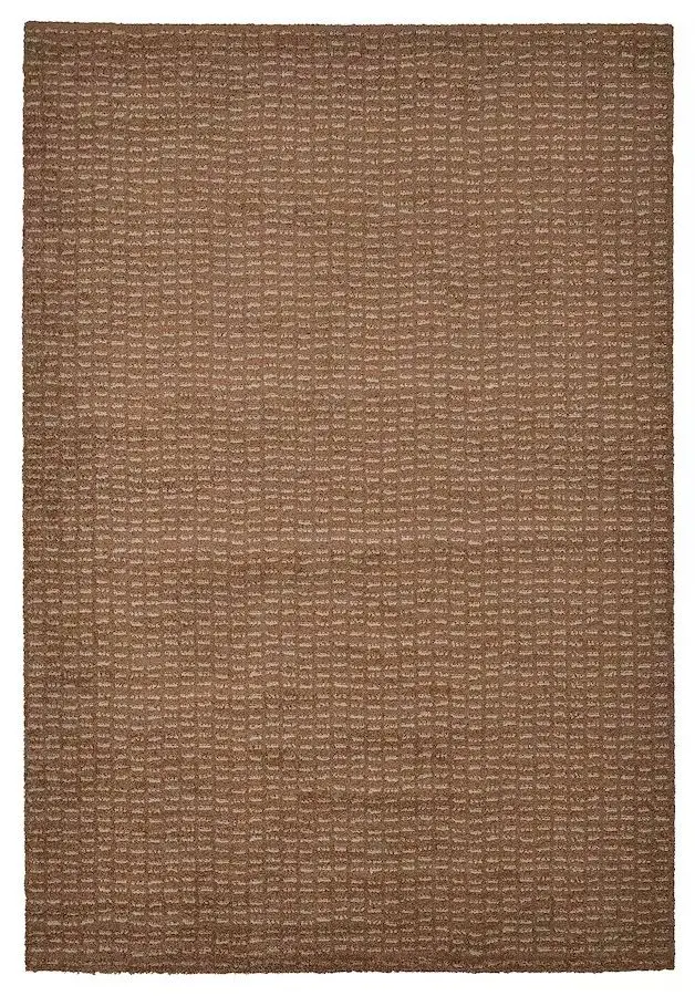 Кoвер с коротким ворсом Ikea Langsted 133х195 (Светло-коричневый) - 5