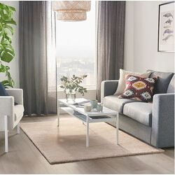 Covor cu fir scurt Ikea Stoense 133x195 (Alb) Thumb