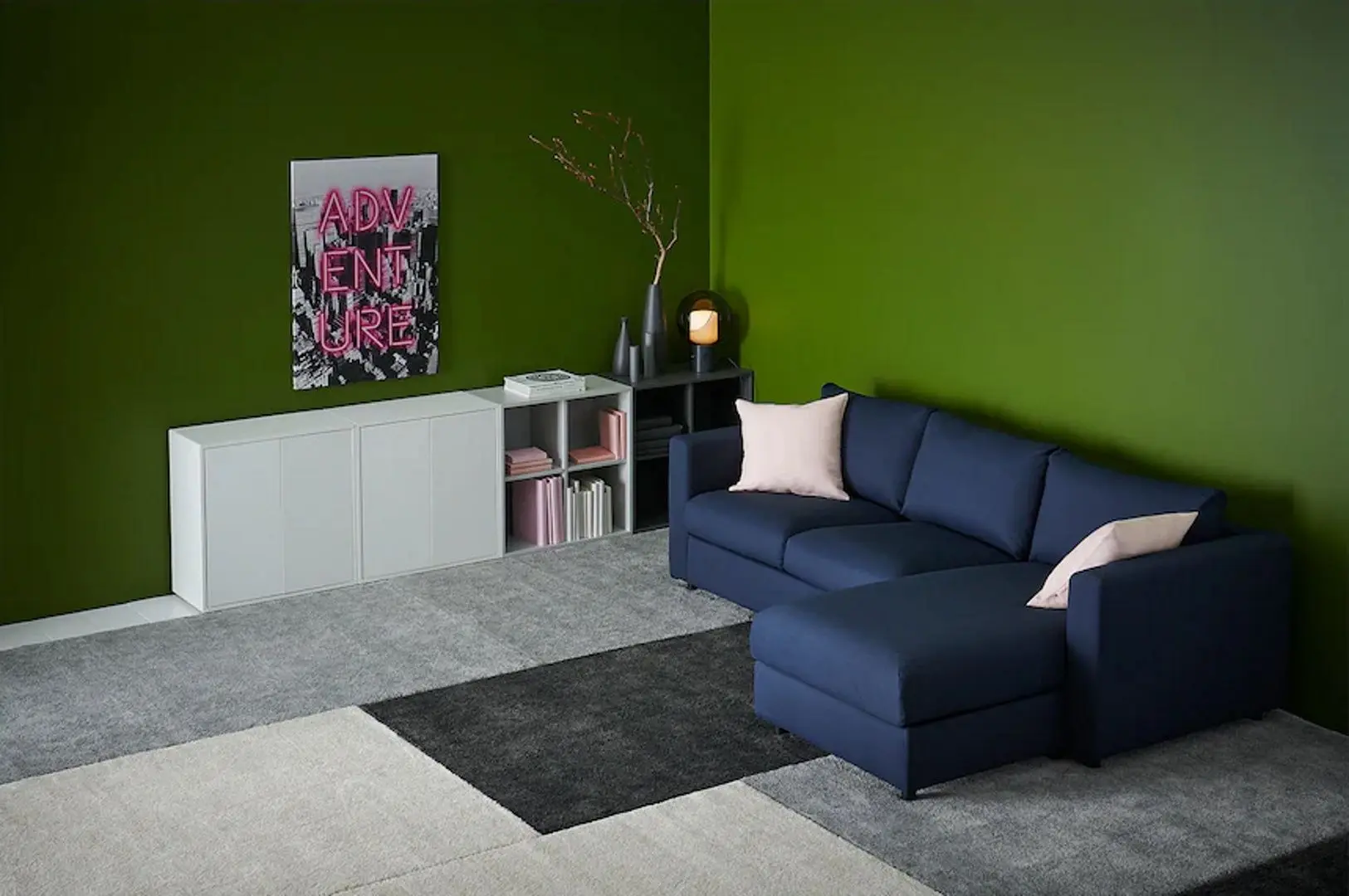 Covor cu fir scurt Ikea Stoense 133x195 (Alb) - 7