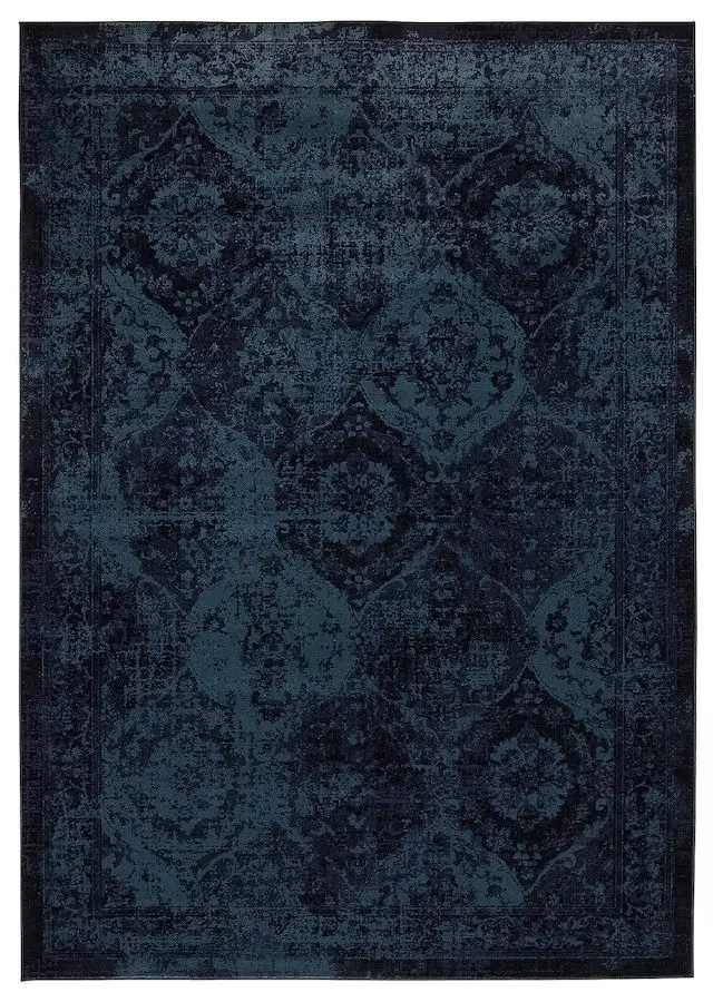 Covor fir scurt Ikea Vonsbak 133x195 (Albastru Inchis)