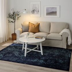 Кoвер с коротким ворсом Ikea Vonsbak 170х230 (Темно-синий) Thumb