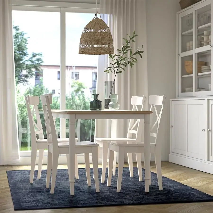 Кoвер с коротким ворсом Ikea Vonsbak 170х230 (Темно-синий) - 3