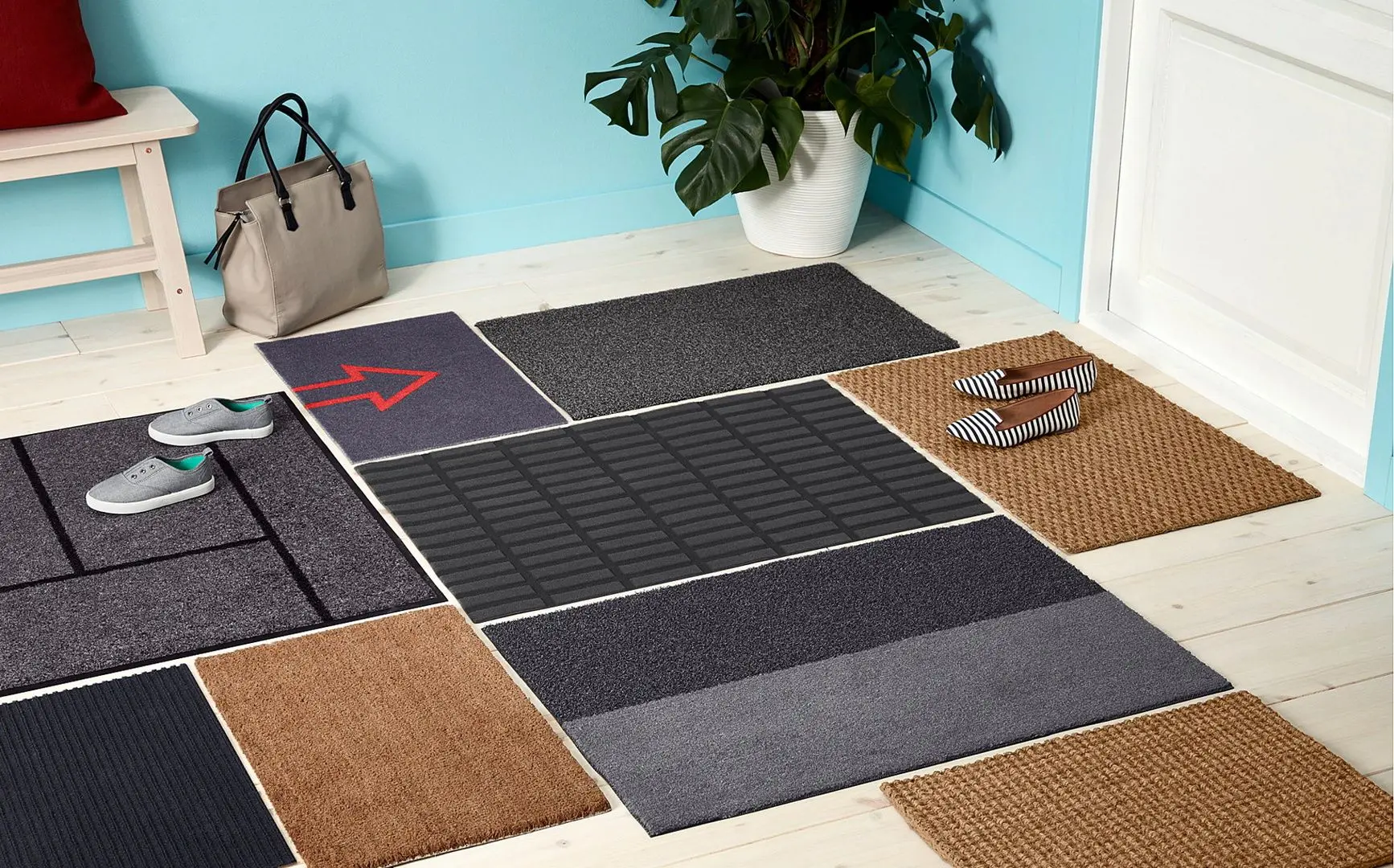 Covor intrare Ikea Kristrup 35x55 (Albastru Inchis) - 7