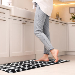 Коврик антискользящий Luance Marta 50x120cm (Black/White) Thumb