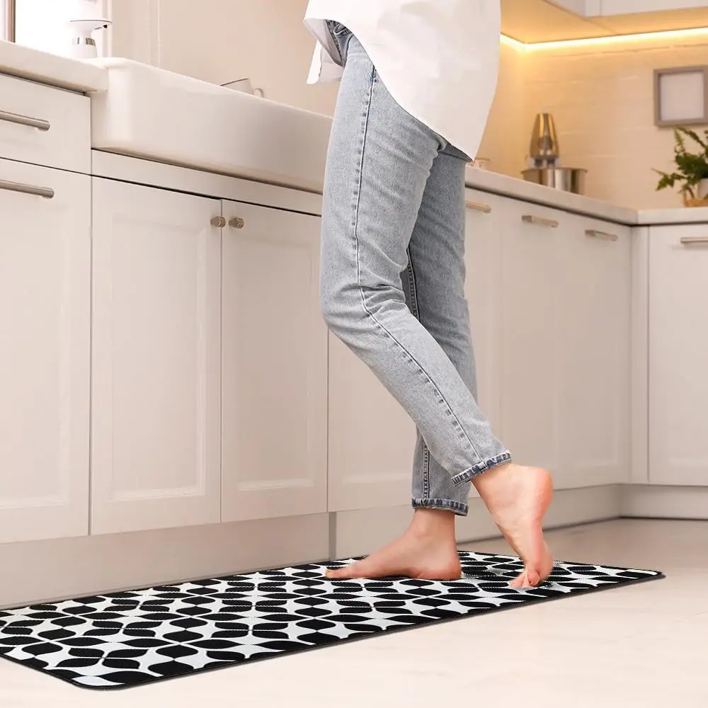 Коврик антискользящий Luance Marta 50x120cm (Black/White)