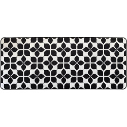 Covoras antiderapant Luance Marta 50x120cm (Black/White)