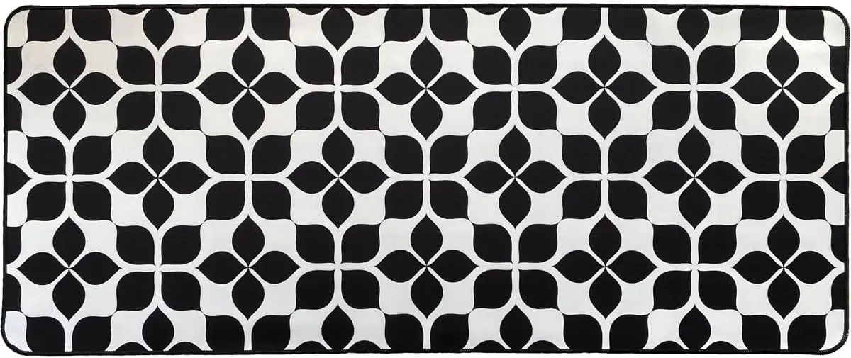 Коврик антискользящий Luance Marta 50x120cm (Black/White)