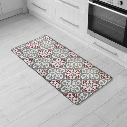 Covoras antiderapant Luance Paco 50x120cm (Rouge/Grey) Thumb