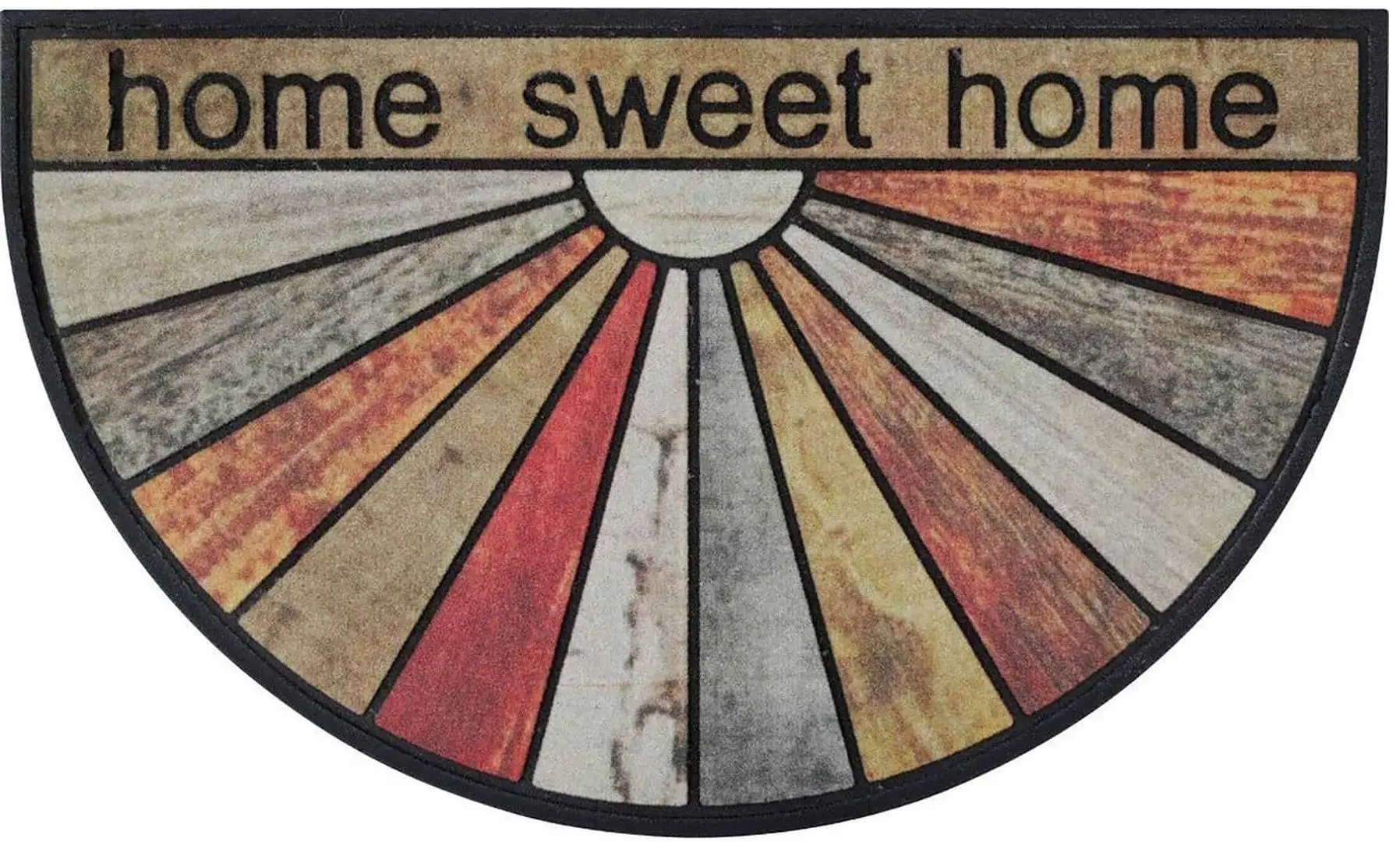 Covor intrare Luance Half Moon Home Sweet Home 45x75cm