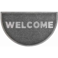 Covor intrare Luance Half Moon Welcome 45x75cm (Grey)